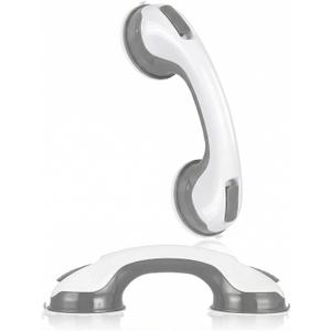 2 Pack Grab Bars for Shower - 12 Inch Suction Cup Shower Handle for Bathtubs, Strong Hold Bath Handles for Seniors, Handicap Safety Grip & Balance Assist, Tool-Free Installation