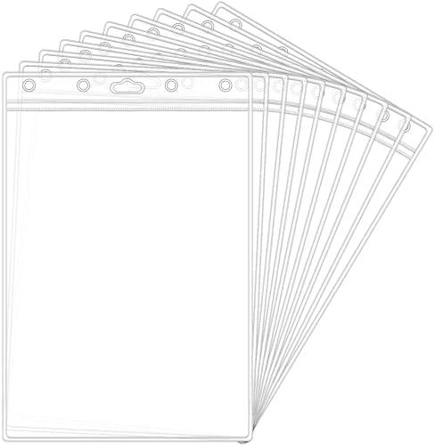 10 Pack Job Ticket Holders 5x 7 Waterproof Zip Page Protectors Heavy Duty Dry Erase Document Storage Shop Ticket Holders