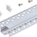 Armacost Lighting Recessed Drywall Mount LED Tape Light Mounting Channel 5-Pack, Silver, 960060