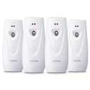 VEVOR Automatic Air Freshener Spray Dispenser, 4-Pack, Wall Mounted or Free Standing, Battery Operated, Multiple Time Settings for Home, Indoor, Bathrooms, Offices, Hotels, Commercial Places, White