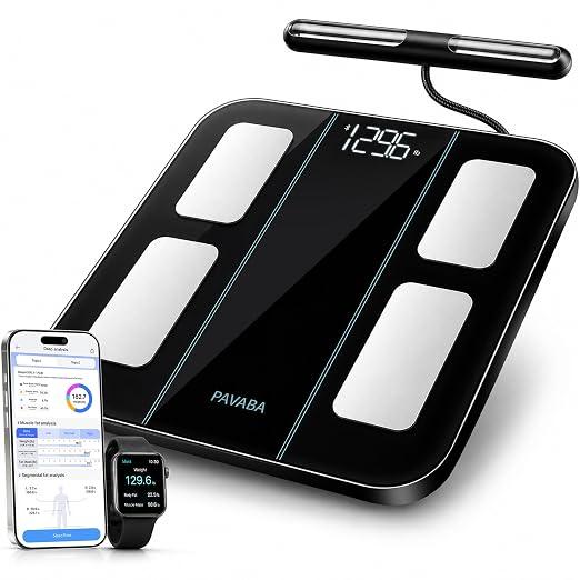8 Electrodes Intelligent Scale
57 Health Metrics, BMI and Muscle Mass Analyzer, 180kg Capacity, Bluetooth Sync, Visceral Tracking