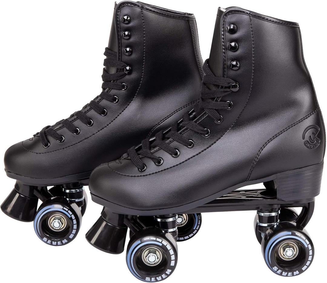 C SEVEN C7skates Quad Roller Skates | Retro Design (Women's 7 / Youth 6 / Men's 6)