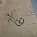 Aileen Violin 4/4 Full Size for Adults Beginners, Blue Fiddle Starter Kit for Students Age 12+, including Music Stand, Unique New Fingerboard Sticker, Mute