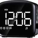 Easysleep Digital Wake Up Alarm Clock with Big LED Display 27 Soothing Sounds Lound Sunrise Clock Dual 3 Alarms Memory Snooze Setting 4 Brightness for Deep Sleepers Adults Teenagers Kids