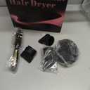 Professional Ionic Hair Dryer AC Motor Fast Drying Salon Blow Dryer with Diffuser, Comb, Nozzle, Concentrator, for Curly and Straight Hair, 2 Speed & 3 Heat Setting, Cool Button(White)