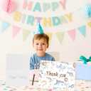 24pcs Baby Shower Ocean Thank You Cards with Envelopes, Sea Animals Greeting Cards for Baby Shower, Bridal Shower and Wedding, 4 x 6 Inch