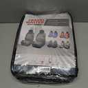 FH Group Front Set Premium Cloth Car Seat Covers for Low Back Car Seat with Removable Headrest, Universal Fit, Airbag Compatible Seat Cover for SUV, Sedan, Beige (Gray)