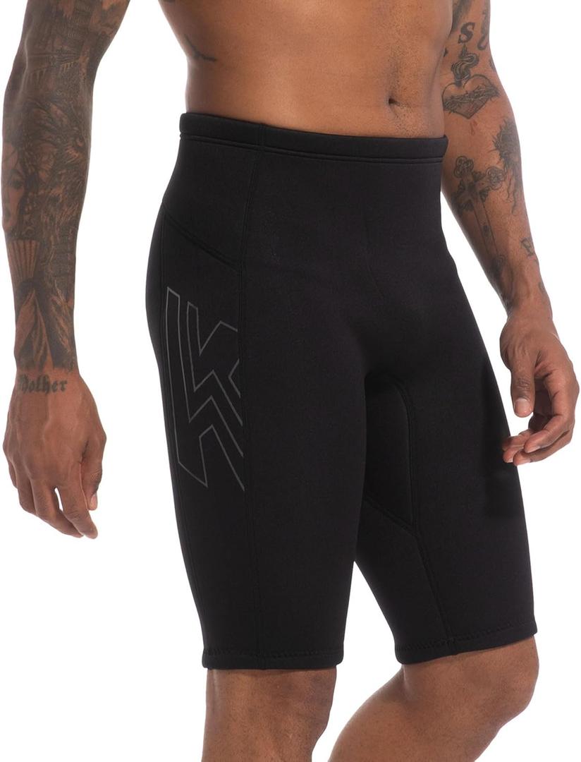 XUKER Wetsuit Shorts Men Women 3mm, Neoprene Shorts Wet Suits for Water Sports Pool Swimming Snorkeling Floating Canoeing Aerobics, Large