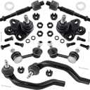 8Pcs Suspension Kit Front Sway Bar End Link + Inner & Outer Tie Rod Ends + Lower Ball Joints Fit For Honda Civic 2006-2011 1.8L l4 EV800246 ES800373 ES800374 K500069 K500070 K80769 K80768