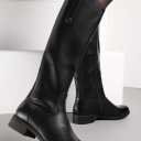 Women's Crown Zip-Up Riding Boot in Black 9.5