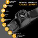 Wireless Backup Camera AHD 1080P License Plate Camera for iPhone iPad Android Smart Phones Clear Night Vision IP68 Waterproof Rear/Front View Reverse Camera for Sedans SUV MPV Van Pickup
