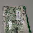 jinchan Floral Kitchen Curtains 36 Inch Linen Tier Curtains Farmhouse Cafe Half Window Drapes Over Sink Light Filtering Black on Beige for Living Room Laundry Tie Top 2 Panels