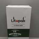 LITOPAK 480 Pack 5 oz Disposable Paper Coffee Cups, White Hot Espresso Cups for Party, Picnic, and Travel