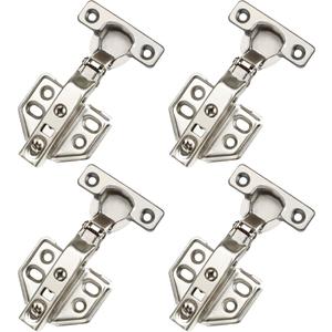 4 Pcs 26mm Soft Close Cabinet Hinge 90-110 Degree Full Overlay Kitchen Door Hinge Concealed Kitchen Cupboard Hinges Cupboard Door Hinges with Screws