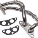 Engine Oil Cooler Hose Line Lower Pipe Assembly with Gasket Compatible with 2007-2016 Lexus RX350 RX450h Toyota Highlander Sienna Venza Replace# 625-022, 1576731010