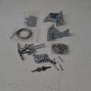 Garage Door Lock Kit with Spring Latch Including All Hardware Garage Door Lock Set Fits 1-3/8" Through 2" Thick Doors(Random Keyed) for Single/Double max Width to 18ft