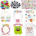 Fancy Land 6 Sets 100th Day of School Crafts for Kids Heat Transfer Iron on Patches 100 Days of School Heat Iron on Transfers Stickers Decals for T-Shirts DIY Clothing Bag Craft Boys Girls