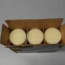 Simply Soson 3x6 inch Ivory Pillar Candles Set of 3, Rustic Texture, Unscented Ivory Candles, Dripless Candles, 3 inch Pillar Candles Ideal as Wedding, Parties, Spas, Dinner, Home Decoration, Church