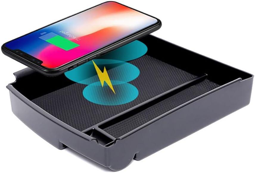 for 2016-2021 Tesla Model S/Model X Wireless Charger, Center Console Qi Charging Station Storage Box Organizer Tray fits Tesla S Accessoires