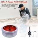4 Hole Saw for Recessed Lights, 4Inch Hole Cutter with Dust Bowl Catcher for Led Recessed Lighting 4 Inch and Wood Metal Drywall, Bi-Metal Construction