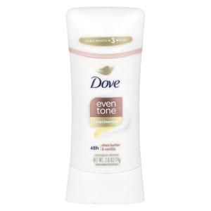 Dove Even Tone + Niacinamide, Antiperspirant Deodorant, Shea Butter & Vanilla, 2.6 oz (74 g)
