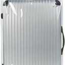Explore Land Clear Luggage Cover Tough Protector Fits for 30 Inches Suitcase for Travel Airplane (PVC, XL)
