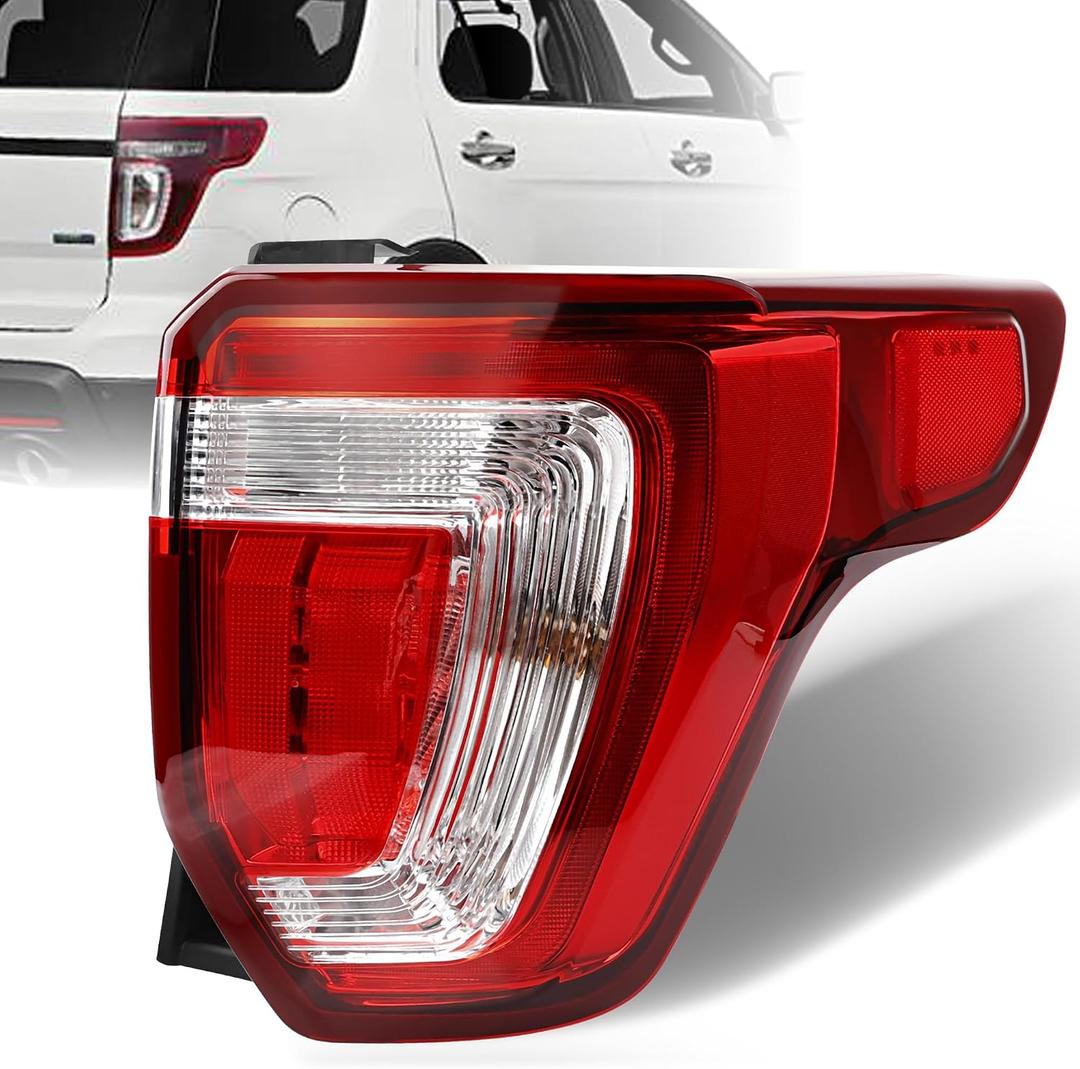 Tail Light Assembly Compatible with Ford Explorer Police 2016 2017 2018 2019, Right Passenger Side Brake Rear Halogen Lamp Replace FB5Z13404A FO2801251