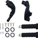 Foot Pegs Rear Passenger Footpegs Foot Rests Pedal & Mount Fit for for Indian Scout 2015-2025 Scout Sixty 2016-2025 Bobber 2018-2025 (Sand Black, Foot Pegs 108) Black