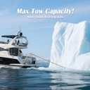 POlAFLEX Rear Pontoon Ski Tower, Ski Tow Bar for Pontoon Boat, Boat Stern Tow Bar, Heavy-Duty Waterboarding Solution