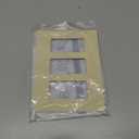 Faith Electric 3-Gang Decorator Screwless Wall Plate Child Safe Outlet Covers, 4.68"H x 6.6" L, Fits GFCI, USB Receptacles, Dimmers, and Lighting Controls, ETL Listed, Ivory