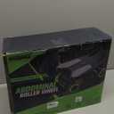 Ab Roller with Elbow Support, Ab Roller Board Core Workout Machine with 4 Wheels, Mini Pilates Reformer Equipment for Home Gym, Abdominal Full-Body Strength Exercise Trainer with Knee Pad, Black