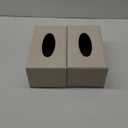 Tissue Box Cover, Leather Tissue Box Holder, Stylish Tissue Box Holder with Magnetic Bottom, Rectangle Tissue Box for Vanity, Toilet Tank, Counter, Night Stand, Office, Car, Beige, 2 Pack