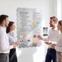 Therwen 24'' x 36'' Extra Large Magnetic Dry Erase Wall Board Magnet Board