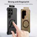 Ultra Slim Case for Samsung Galaxy S26 Ultra Case with Magnetic [Borderless - Original Touch] Matte Slim Phone Case with Mag-Safe, Anti-Fingerprint Cover for Samsung S26 Ultra 5G (Black)