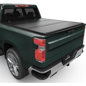 AUTOSAVER88 FRP Hard Tri-fold Truck Bed Tonneau Cover Fits for Chevy Silverado/GMC Sierra 2500 3500 HD 2020 2021 2022 2023 2024 2025 2026 6.9ft Bed
