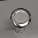 HOME EC Original Stainless Steel Salt or Pepper Grinder 1pk - Adjustable Ceramic Sea Salt Grinder or Pepper Mill - Tall Glass Spice Shaker - Spice Mill w/EBook