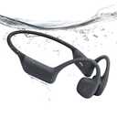 Hostena Full-Coverage Liquid Silicone Swimming Headphones, IP68 Waterproof Underwater Headphones, Bluetooth 6.0&MP3 with 32GB Memory Card, Soft/Skin-Comfortable Open Ear Bone Conduction Swim Earbuds