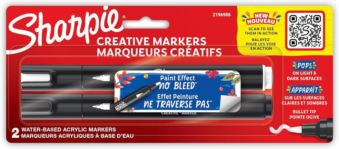 Sharpie Creative Acrylic Markers - Bullet Tip, Set of 2, 2196906