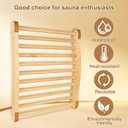 2pcs Sauna backrestSauna backrest InfraredInfrared Sauna AccessoriesSuitable for Sauna Rooms and Bucket Style Sauna backrests,18 x 12 InchComfortable, Ergonomic s-Shaped