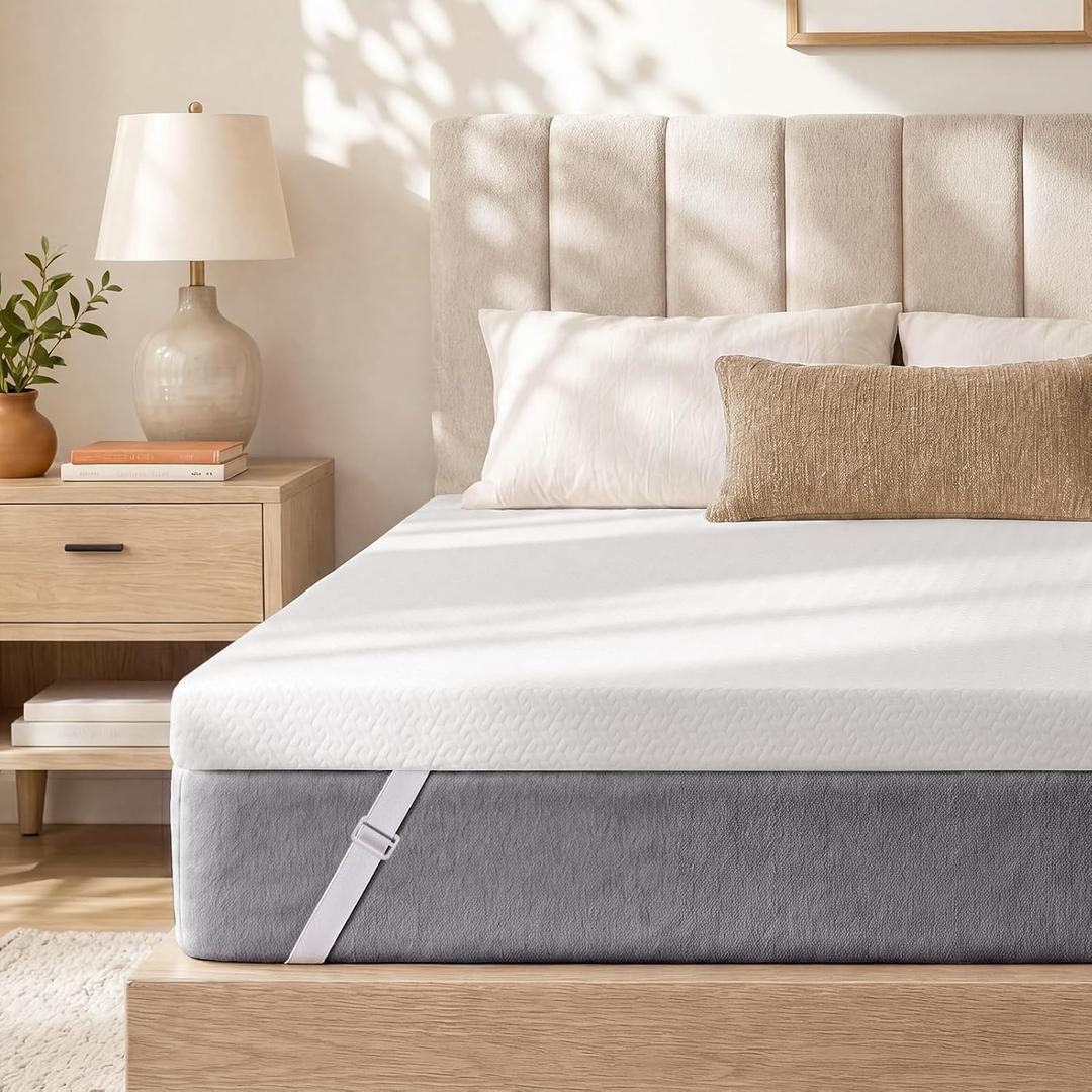 3 Inch Full Size Cooling Gel Memory Foam Mattress Topper