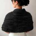 BB&KK Womens Knitted Shawl Wraps Winter Bridal Wedding Stole Shrug Party Shoulder Cream Scarf Wrap Warm Dress Cover Up