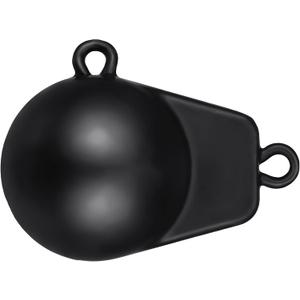 Zonon Downrigger Weight Coated Ball Fishing Downriggers Sinker for Downriggers, Black (4 Lbs)