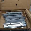 10 Pairs of 22 Inch Hardware 3-Section Full Extension Ball Bearing Side Mount Drawer Slides,100 LB Capacity Drawer Slide (Zinc Plated)