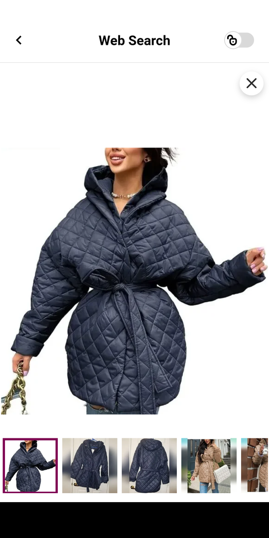 BTFBM Women Button Down Quilted Jacket Coat 2023 Fall Winter Fashion Belt Pockets Removable Padded Hood Puffer Outerwear S Navy