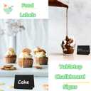 20PCS Mini Chalkboard Signs for Food, Reusable and Reserved Table Signs, Food Labels for Party Buffet, Easy to Write and Wipe Out, Catering Supplies Buffet Display, Place Cards