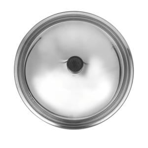Stainless Steel Pot Cover Scald Lid for Cooking Multi-use Protector for Frying Pan Wok and Hot Pot Retains Steam and Keeps Food Warm, 9"