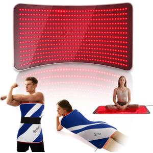 Red Light Therapy Mat for Body, 39" x 23" Large Size Near Infrared Red Light Therapy Pad Full Body, 660nm&850nm(520 LEDs), Adjustable Timer and Power Levels