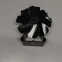 VODA Wood Stove Fan Heat Powered Fireplace Fans 8 Blades Non Electric, Heat Activated Thermal Fan for Wood Burning Stove/Log Burner, Stove Accessories Thermometer