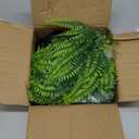 Artificial Hanging Plants for Shelf, 4 Pack Fake Potted Greenery Plant Faux Mandala Vine, String of Pearls, Ivy Vine,Persian Grass Fern in Pot for Desk Home Bathroom Farmhouse Room Table Decor