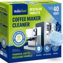 WoldoClean XL Coffee Maker Cleaner & Descaler Tablets - 40 Heavy Duty 16g Tabs, Limescale Remover compatible with Keurig K-Cup, Nespresso Vertuo & Ninja